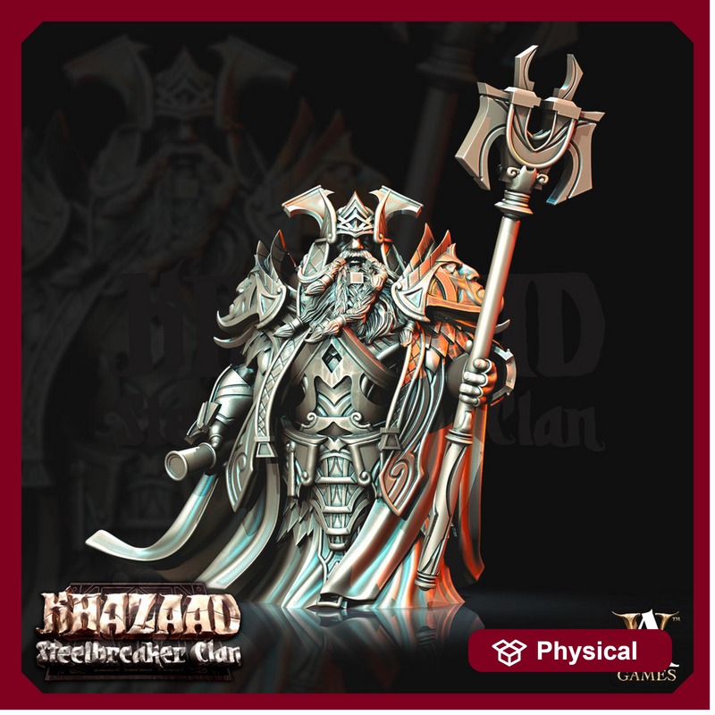 Dwarf KING Resin Miniatures | Dungeons and Dragons | 28mm, 32mm, 75mm | Pathfinder | Figure for Painting| - Only-Games
