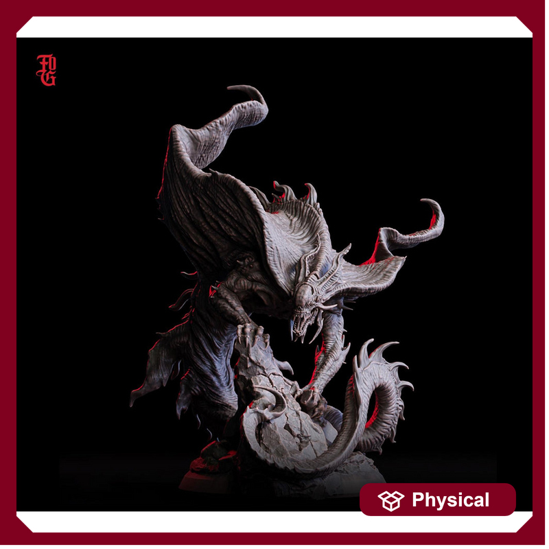 Large Cloaker and Huge Alpha Cloaker Under Dark Monster | Resin Unpainted Miniature | Dungeons and Dragons D&D 5e Pathfinder | Flesh of Gods - Only-Games