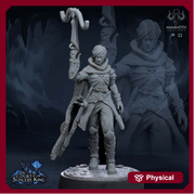 Female Elf Gloom Stalker Ranger Crossbow Expert  Unpainted | 28mm,32mm,54mm,75mm,100mm Scale |Resin Dungeons & Dragons |Mammoth Factory - Only-Games