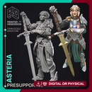 Asteria - Hero NPC -  PRESUPPORTED - Illustrated and Stats - 32mm scale
