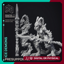 Ice Demon - 2 Models - PRESUPPORTED - Hell Hath No Fury - 32mm scale