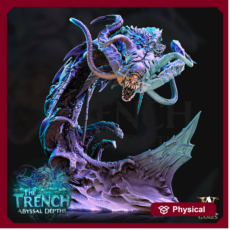 Aboleth Aberration | 100mm Tall Resin Miniature | Dungeons and Dragons Miniatures | Pathfinder | DnD 5e | Underwater | Figure | Role Playing - Only-Games