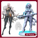 1a Kinapoa (neo-amazon guard) - Female with poleaxe - 32mm - DnD