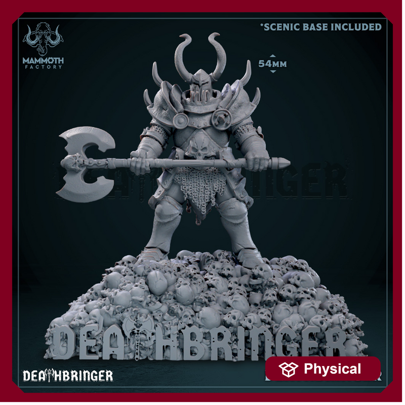 Deathbringer on Scenic Display Base or 25mm Resin Base