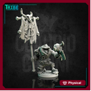 (0124) Troglodyte lizard banner-bearer with axe