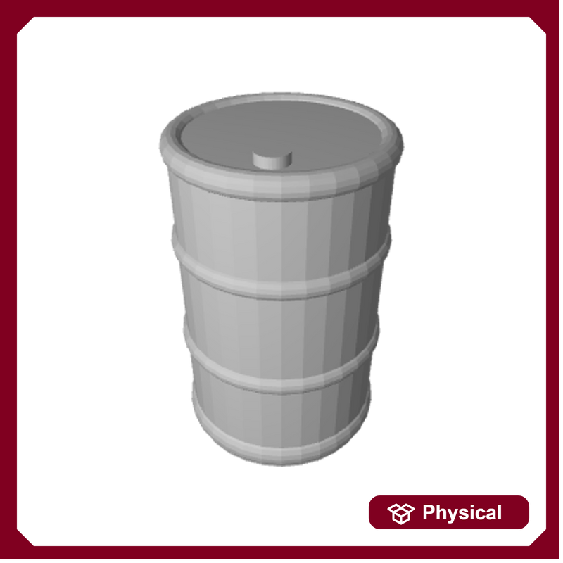 3D Printed Single Oil Drum (x10)