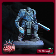 Arderite Heavy Infantry, Blind Faith, Ardere Syndicate | Sci-Fi Miniature 28mm,32mm Scales | 54mm, 75mm TALL | Resin Mini |Archvillain Games - Only-Games