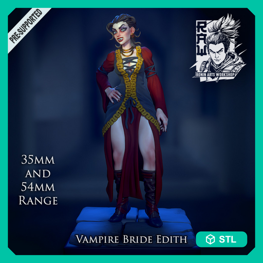 Vampire Bride Edith - STL only - Only-Games