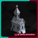 Church of the Village - Fantasy Village Centerpiece STL for DnD & Wargaming