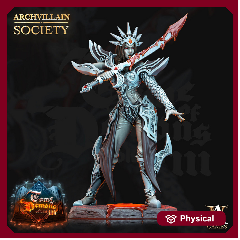 Female Sorcerer Hexblade Warlock Cleric Necromancer |28mm,32mm,75mm Scales, 100mmTall| Dungeons and Dragons | Pathfinder | Battle Wizard - Only-Games