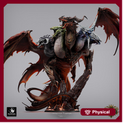 Tiamat God Dragon Queen of Chaos (3 sizes) D&D Miniature | 415mm Wing Span,333mm Height |Figurine - Only-Games
