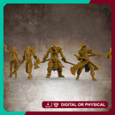 RPG Hero Miniatures Bundle (Barbarian, Fighter, Rogue, Wizard) 32mm scale