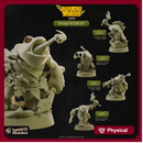 Toad Scouts - Jungle Toads - CastNPlay - Terrain Wargaming D&D DnD 28mm 32mm 40mm 54mm