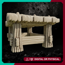 Wood Table 2 - Tavern and Household Furniture STL for DnD & Wargaming
