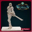 Aasimar Warlock - Araquiel - 28mm / 32mm / 75mm