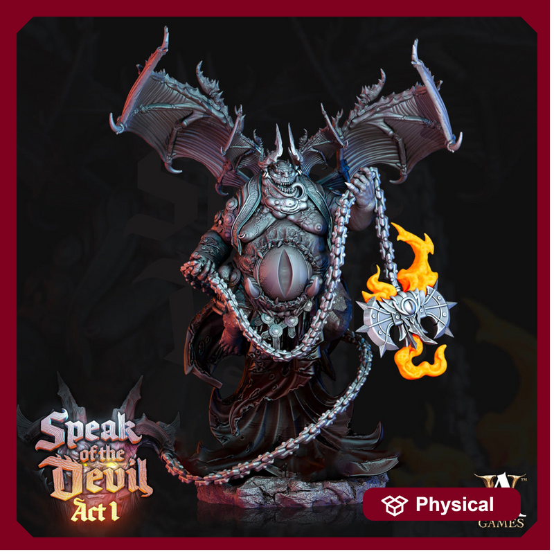 Pit Fiend Devil | Descent Into Avernus  | 120mm tall | 28/32mm scale |  Dungeons and Dragons | - Only-Games