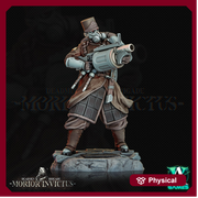 Sci-Fi Miniature Light Infantry Army Veterans |  28mm,32mm, 54mm, 75mm Scales | Resin Mini | Morior Shocktrooper TPG | Archvillain Games - Only-Games