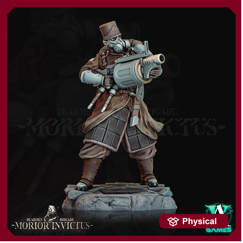 Sci-Fi Miniature Light Infantry Army Veterans |  28mm,32mm, 54mm, 75mm Scales | Resin Mini | Morior Shocktrooper TPG | Archvillain Games - Only-Games