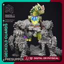 Geckold Guards - 2 Models -  PRESUPPORTED - Illustrated and Stats - 32mm scale