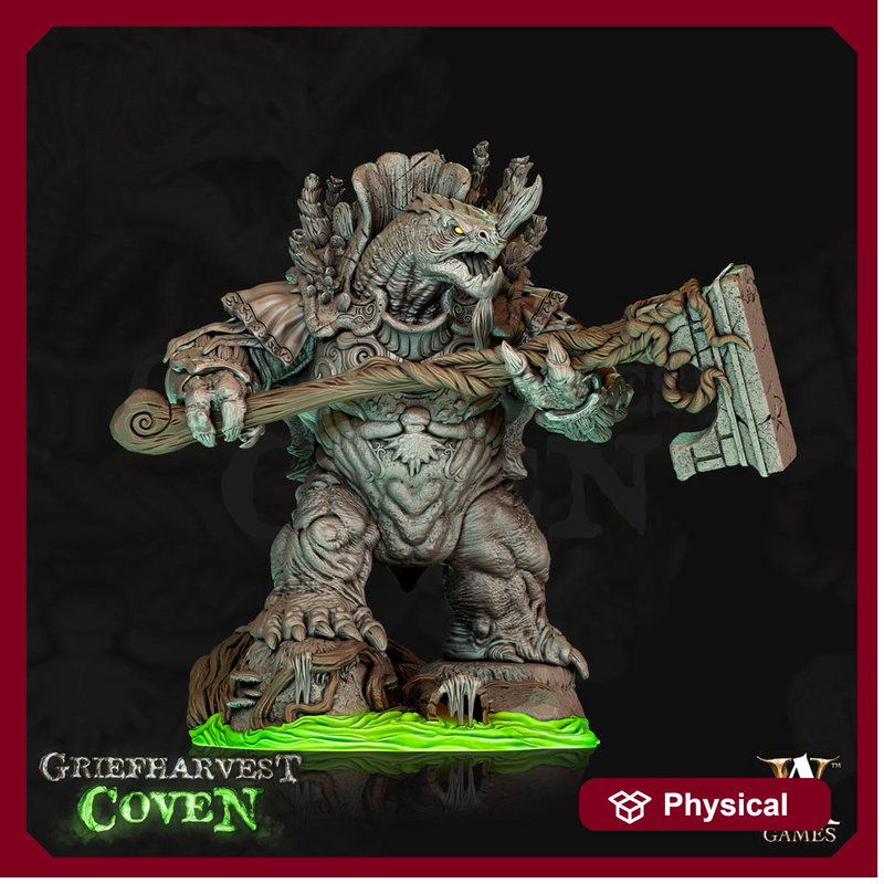 Tortle Druid Cleric Monk Resin Miniature PC NPC | 28mm, 32mm, 54mm, 75mm,100mm Scale | Dungeons & Dragons | Unpainted | Archvillain Games