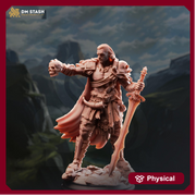 Human Fighter Miniature with Greatsword | Dark Knight PC NPC | DnD UNPAINTED Resin - Only-Games