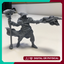 Human Male Wizard (32mm scale miniature)