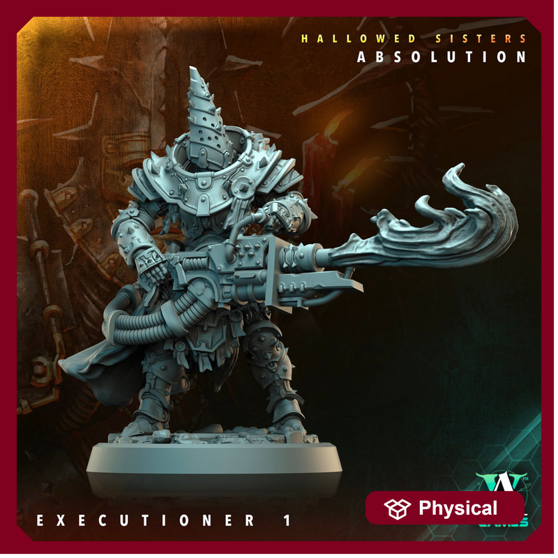 Sci-Fi Miniature Crownthorn Hallowed Sisters Absolution | 28mm,32mm, 54mm, 75mm,100mm Scales | Resin Mini | Archvillain Games - Only-Games