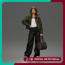 Confident Hand On Hip Poser Holding Bag Jacket Pants Sneakers
