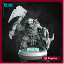 (0269) Male turtle folk barbarian warrior with an axes