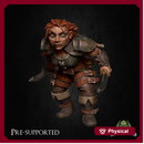 Felin Fastep [PRE-COLORED] 32mm Scale Female Dwarf Rogue