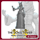 Sylvia Sakivas - Tiefling Sage (32mm scale presupported miniature)