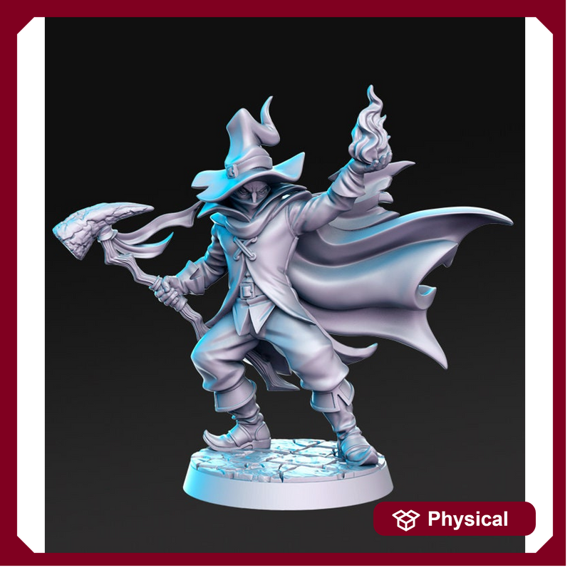 Warlock Great Old One | Miniatures | Wizard  | Mage | Dungeons and Dragons | 28mm and 32mm Scale| Pathfinder | Resin Unpainted Miniature| | - Only-Games