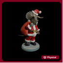 Triceratops Santa Claus - dinosaur humanoid