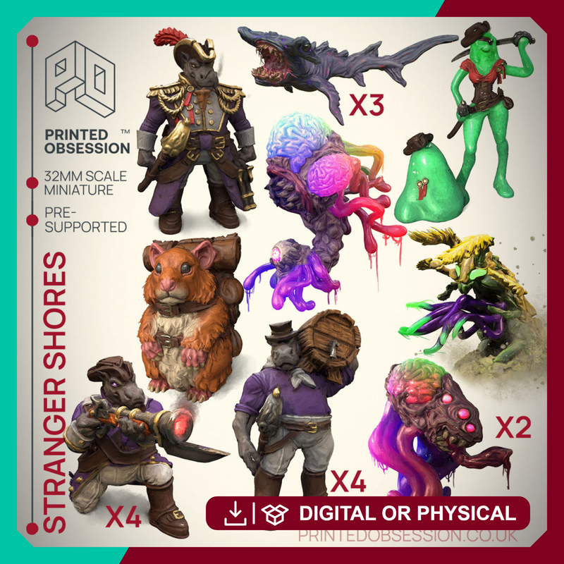 Weird Shores - Spell Jammer - 18 Model - PRESUPPORTED - 32mm Scale