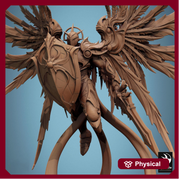 Winged Paladin, Male Celestial Angel, Solar, Deva (2 Poses), DnD 5e Unpainted Mini | 28mm, 32mm,54mm,75mm,100mm Scales |Dungeons & Dragons - Only-Games