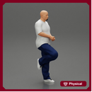 gangster standing in one leg leaning against car
