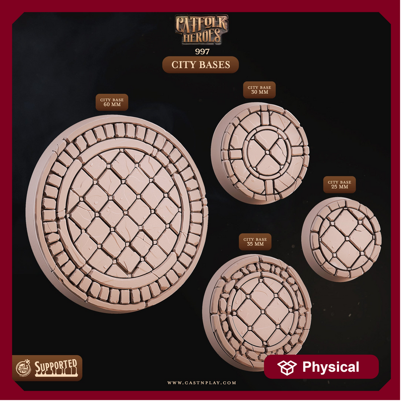 City Bases - Catfolk Heroes - CastNPlay - Terrain Wargaming D&D DnD