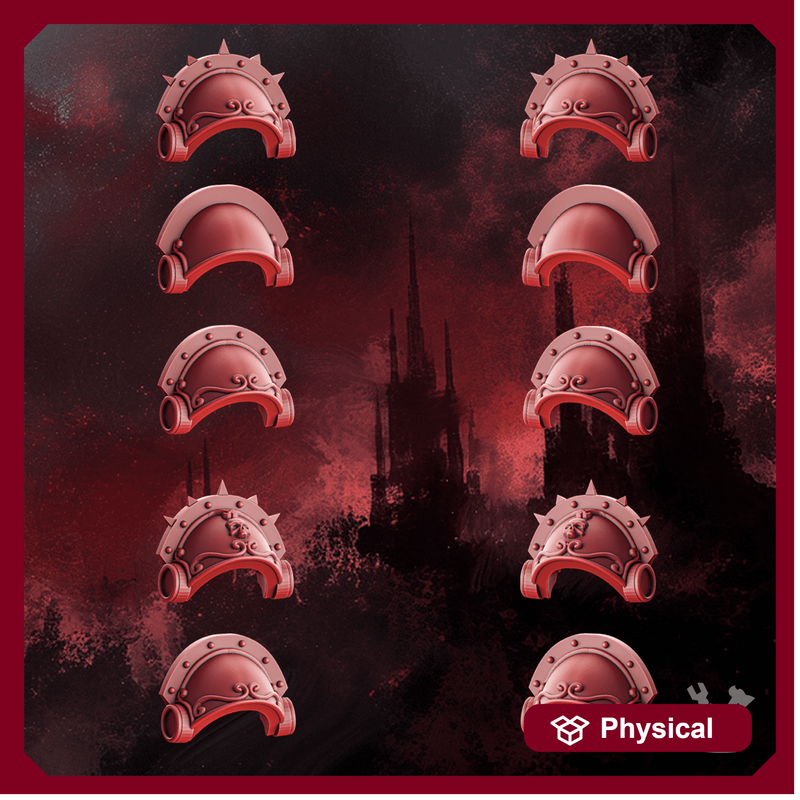 Crimson Wings Destroyers Shoulder Pads Set x10