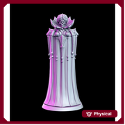 Female Psionic Lich Lord | Undead Miniature | Dungeons and Dragons | 28mm | 32mm | Pathfinder | Figure for Painting - Only-Games