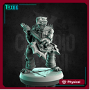 (0253) Male dragonid bard rocker with a demonic guitar
