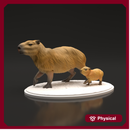 Capybara and baby 1/87