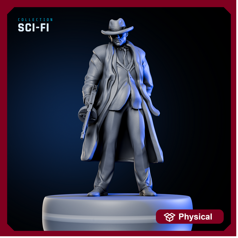 Detective Jack Zeal w/ Tommy Gun - Only-Games
