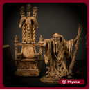 Wizard Polias Standing with Throne
