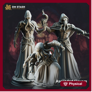 Mind Flayer, Illithid Knight, Master and Corrupted, Set (3) | 28mm, 32mm, 54mm,75mm,100mm Scale Resin Miniature | DM Stash | D&D 5e | - Only-Games