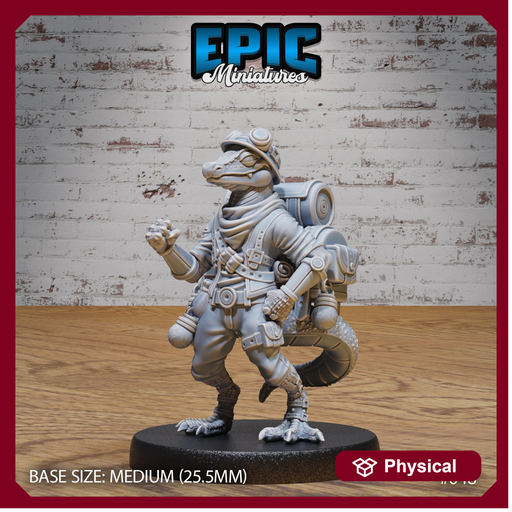 Brave Lizard Adventurer - Only-Games