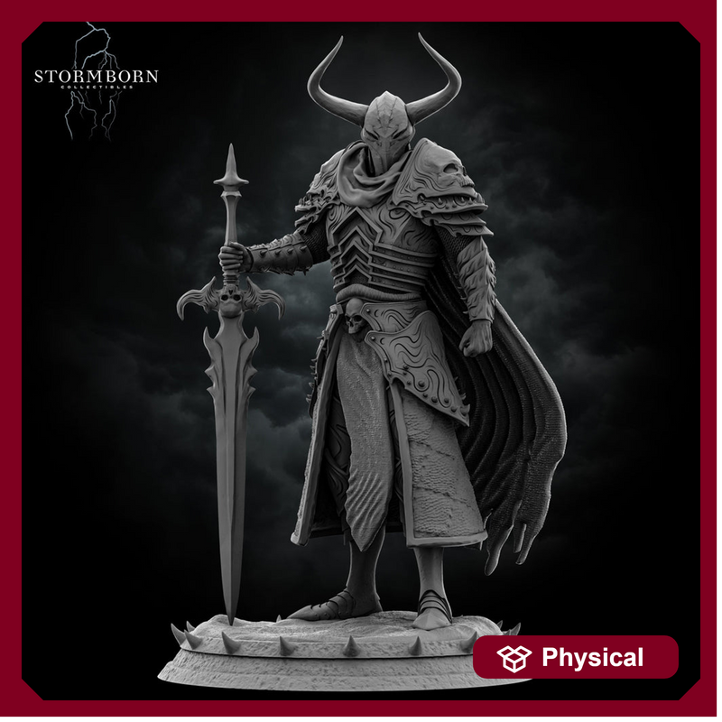 Death Knight, Oathbreaker Paladin Two Handed Great Sword PC NPC | 28mm,32mm,54mm, 75mm, 100mm Scales| Dungeons & Dragons| Pathfinder | - Only-Games