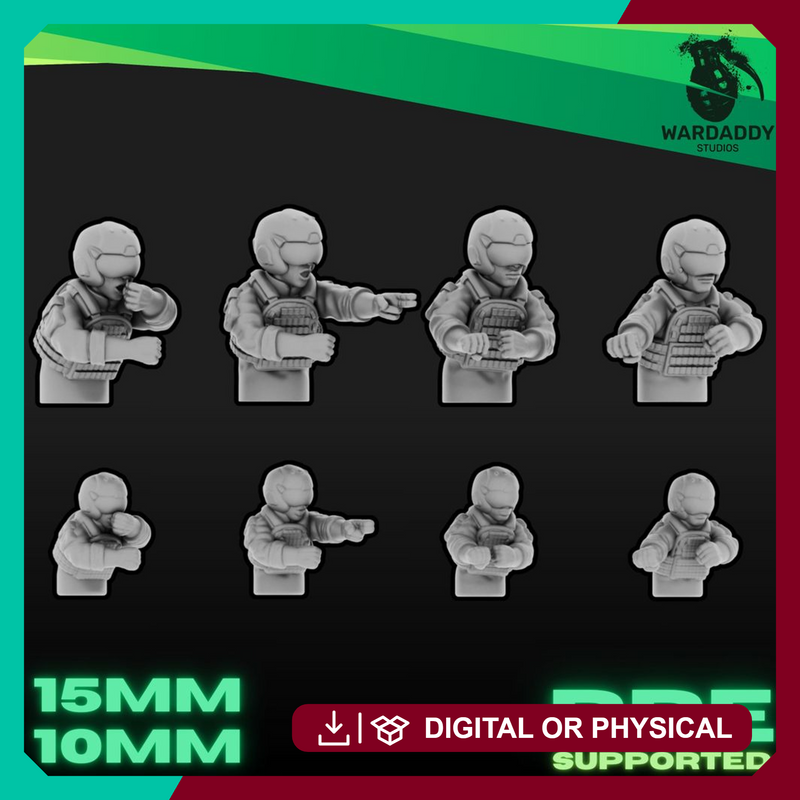 Generic Futuristic Hatch Crew (15mm Only)