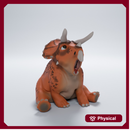 Triceratops sitting cute dino