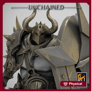 Heavy Chaos Knight Army | Oathbreaker Paladin, Sword and Shield | 28mm, 32mm,75mm Scales, 100mm Tall | Dungeons and Dragons | Pathfinder | - Only-Games