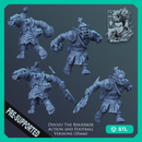 Dhozo - Goblin Berserker in Action and Football Pose - STL only